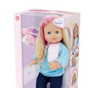 عروسک دخترانه با جلیقه و شلوار وارم بیبی Warm Baby مدل RT05080-2-اسباب بازی